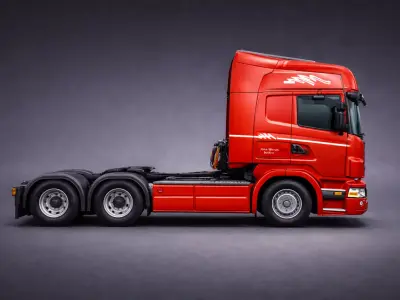 Low Poly European Cargo Truck 8x4 Low-poly 3D model by VIREXON
