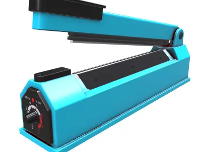 Plastic Bag Sealer Low Poly Low-poly 3D model