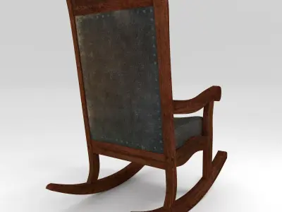 Old Rocking Chair 3D model