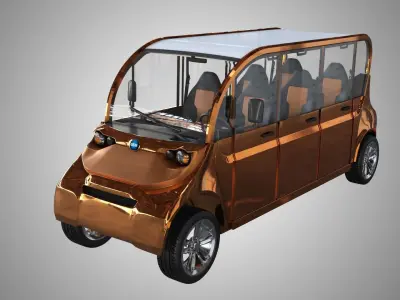 Polaris GEM Electric car 3D model