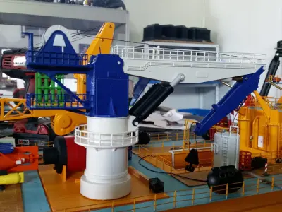 Offshore crane typ A 3D print model