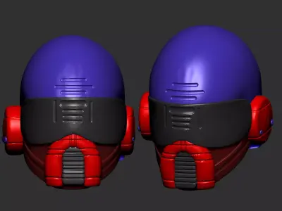 helmet high poly sculpt 3d printable  3D model