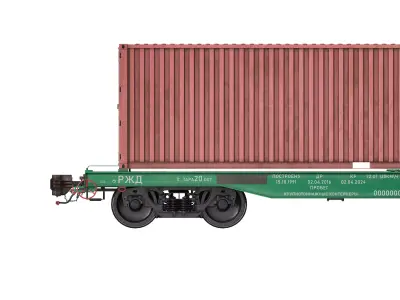 Flat Wagon 13-192-03 3D model