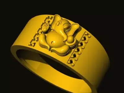 ganesh ring 3D print model