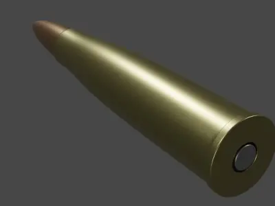 Bullet 3D Model Low-poly 3D model