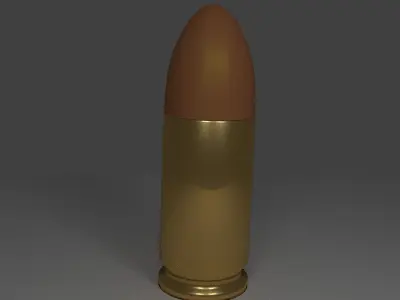 9mm bullet Low-poly 3D model purchase