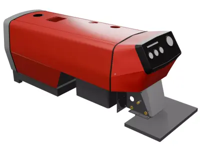 Massey Ferguson Tractor Front Engine Side Exterior Body Free 3D model