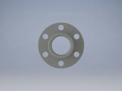 Trapezoidal nut T10 3D model