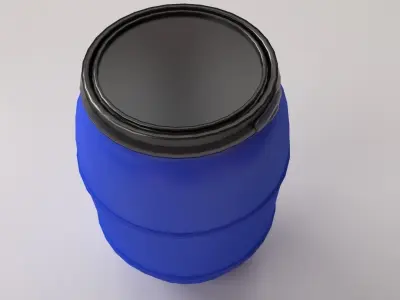 HPDE Drum Container 3D model