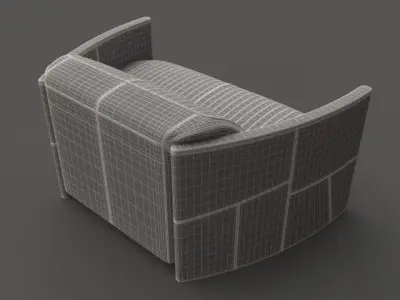 Aviator sofa 3D model