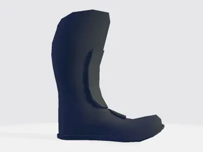 High Boot v4 Low-poly 3D model