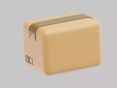 Parcel Low-poly 3D model