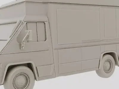 Secret Government Research Van for 3D print 3D model