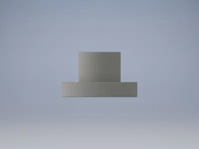 Trapezoidal nut T10 3D model
