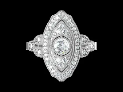 Wedding Ring  3D print model 214