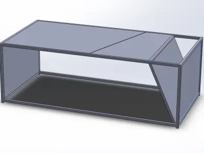 Industrial Minimalist Modern Coffee Table  3D model