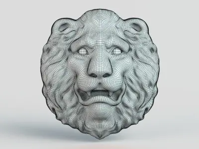 Lion Head 3D model get