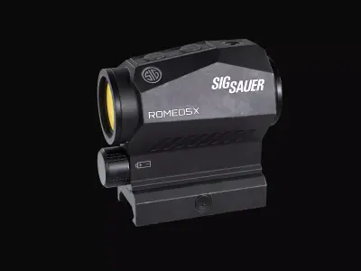 Sig Sauer ROMEO5X Red Dot Sight  Low-poly 3D model