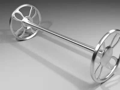 Metal Wheel 5 3D model