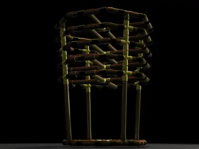 Organic Vinegar reactor Structure Free 3D model