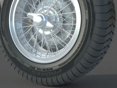 wheel Rim Tire 16 3D model
