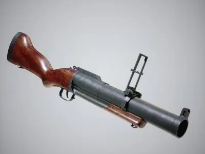 Grenade Launcher  Low-poly 3D model