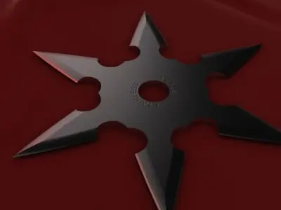 6 Point Shuriken 3D model