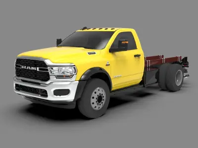Dodge Ram 3500 2024 Heavy Duty Pickup Truck Low-poly 3D model