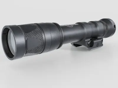 Surefire M600V LED IR Scout Rifle Weapon Mounted Light Low-poly 3D model