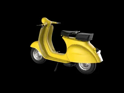 Vespa Scooter 3D model shop
