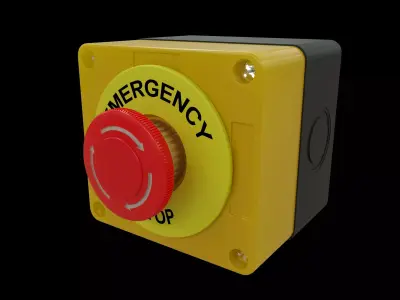 Emergency Stop Button 3D model