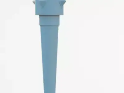 Free spiked club wooden club Free 3D model