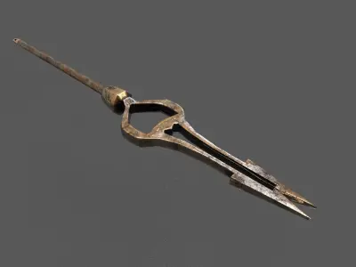 Bow gun Low-poly 3D model