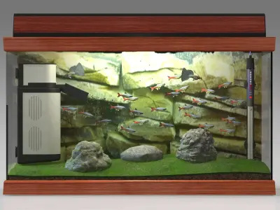 Aquarium 4K 3D model