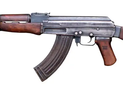 Mikhail Kalashnikov  AK-47 Low-poly 3D model