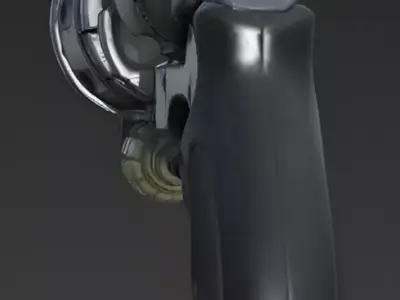 Realistic Handheld Egg Grenade Launcher 3D Model 3D Model Low-poly 3D model