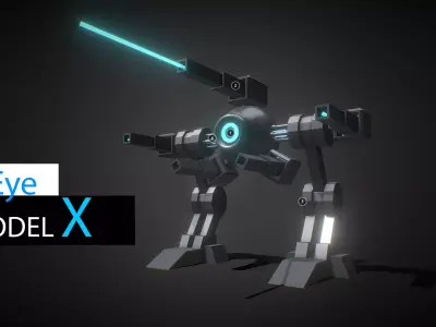 BleEye - Model X Low-poly 3D model