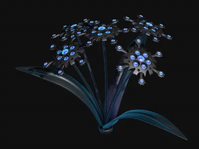 Robo flower 3D model