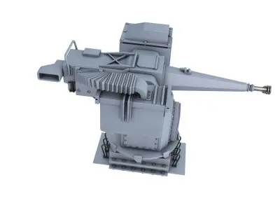  MLG 27  Naval Gun 3D model