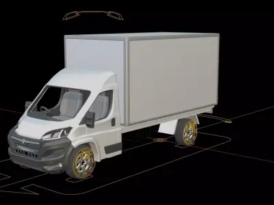 Vauxhall Movano Box Van 3D model