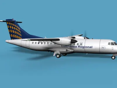 ATR  ATR-42-500 Lufthansa Regional 3D model