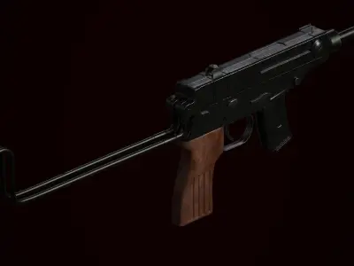 Skorpion Vzor 61 Free low-poly 3D model