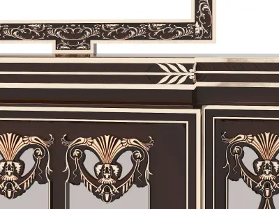 Chest of drawers 3D model 5