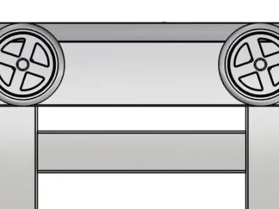 Workbench woodworking plans 3D model