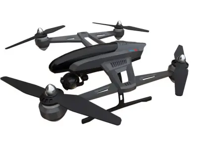 PBR QUADCOPTER DRONE Low-poly 3D model