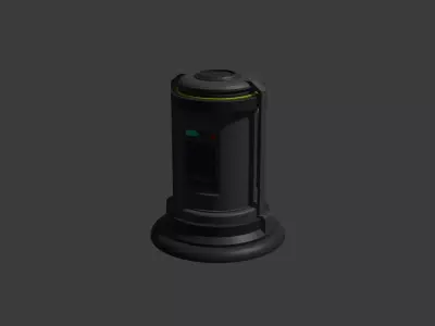 Sci-Fi Energy Cell Low-poly 3D model