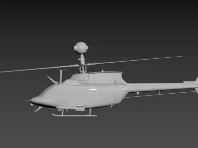 3D model of a helicopter Low-poly 3D model by tung14726492