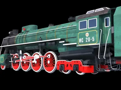 Soviet Locomotive IS 20 3D model