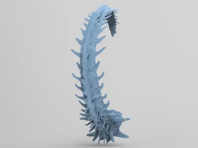 Alien Dragon Tail 2  3D model