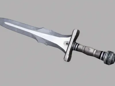 Sword Low-poly 3D model 44